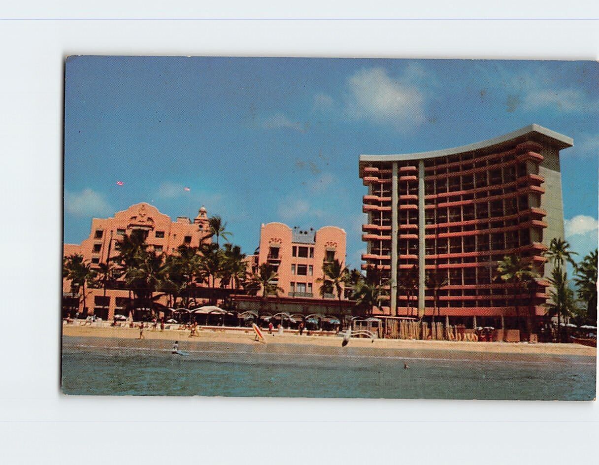 Postcard Royal Hawaiian Hotel, Honolulu, Hawaii