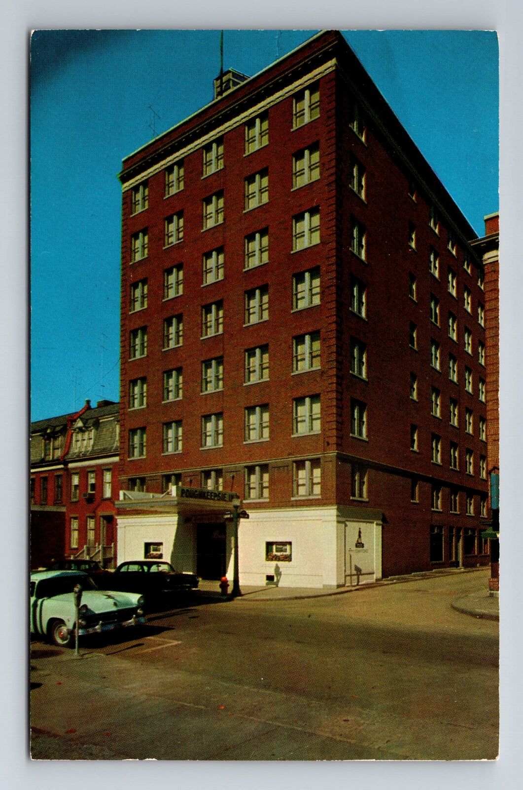 Poughkeepsie NY-New York, Poughkeepsie Inn Advertising Vintage c1957 Postcard