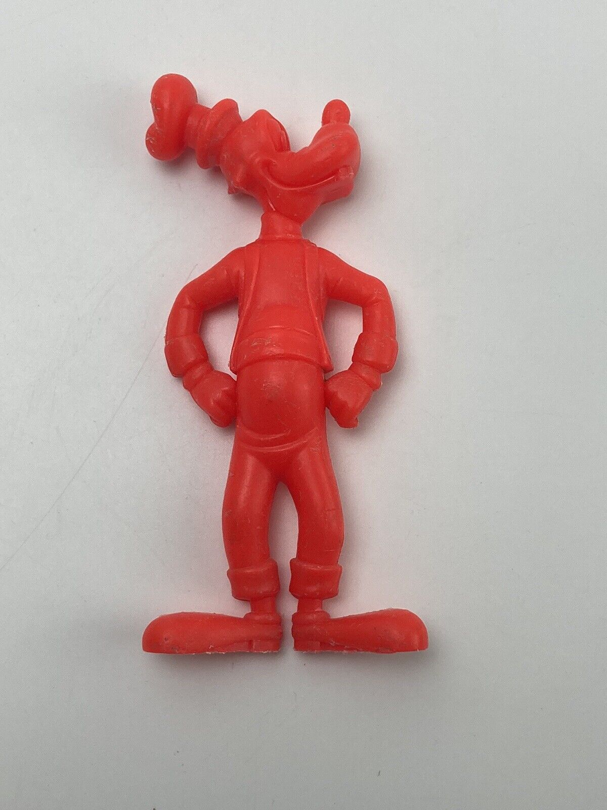 1971 Vintage Marx Disney Red Goofy Plastic Figurine Toy(DAMAGED)