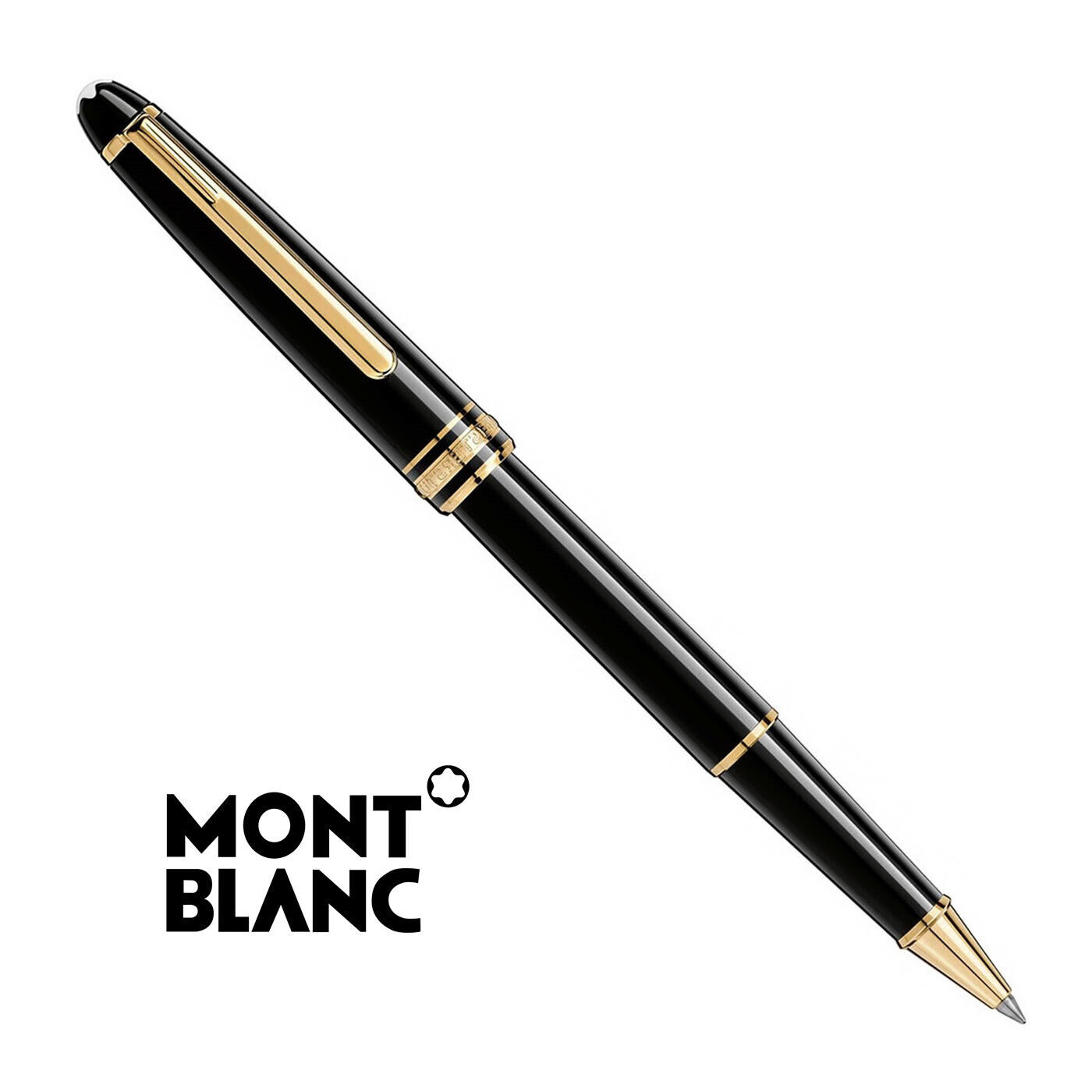 New Authentic Montblanc Meisterstuck Gold Coated Rollerball Pen Markdown Sale