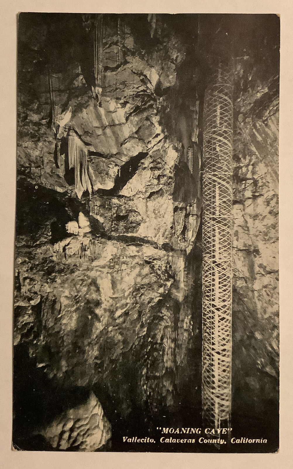 Vintage Postcard Moaning Cave, Vallecito, Calaveras County, CA