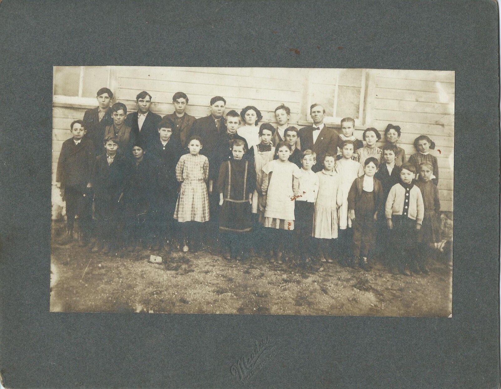 1910 vintage photo ALCHIN SCHOOL Students Ingham County MICH Meader Williamston