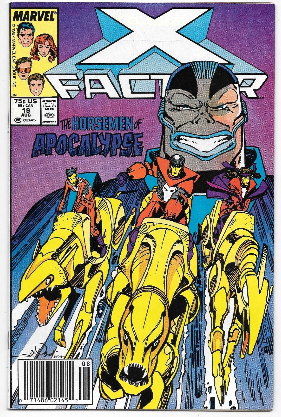X-Factor #19 Newsstand VF/NM 1987 Marvel Comics Key 2nd Apocalypse 1st Horsemen