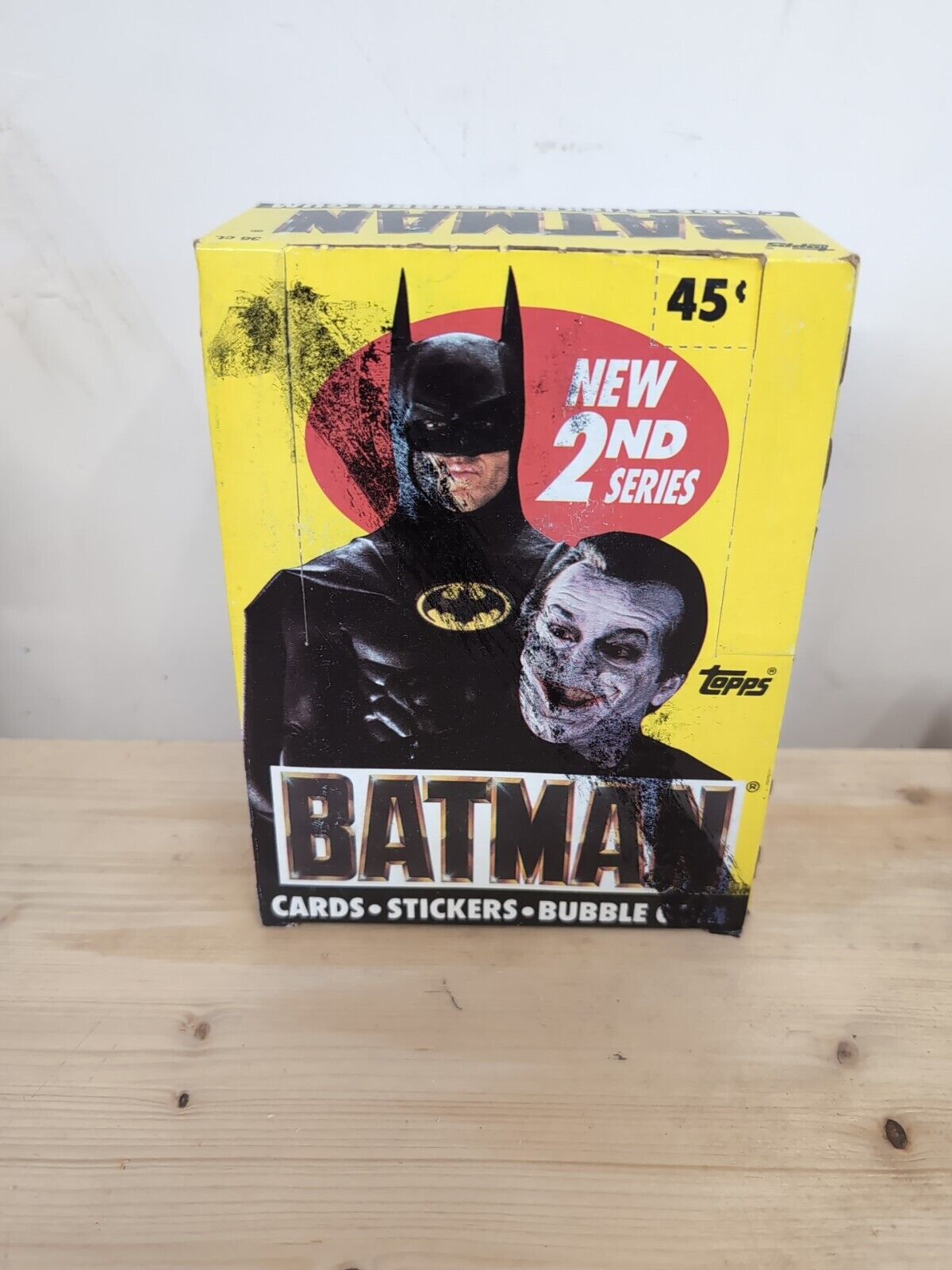 Vintage Topps BATMAN - 2nd Series  Opened Box With 36 Unopened Wax Packs 1989