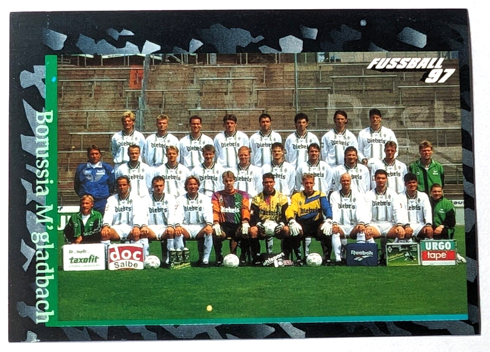 BORUSSIA MÖNCHENGLADBACH  Panini football 97 team team eleven stickers picture