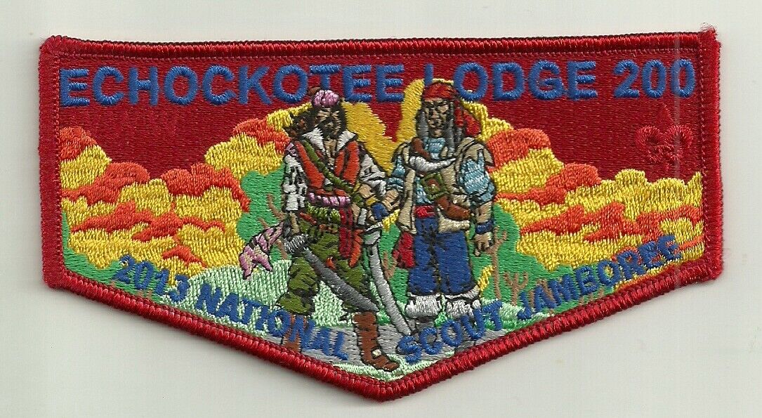 Echockotee Lodge 200 2013 National Jamboree Pirate Flap OA Patch North Florida