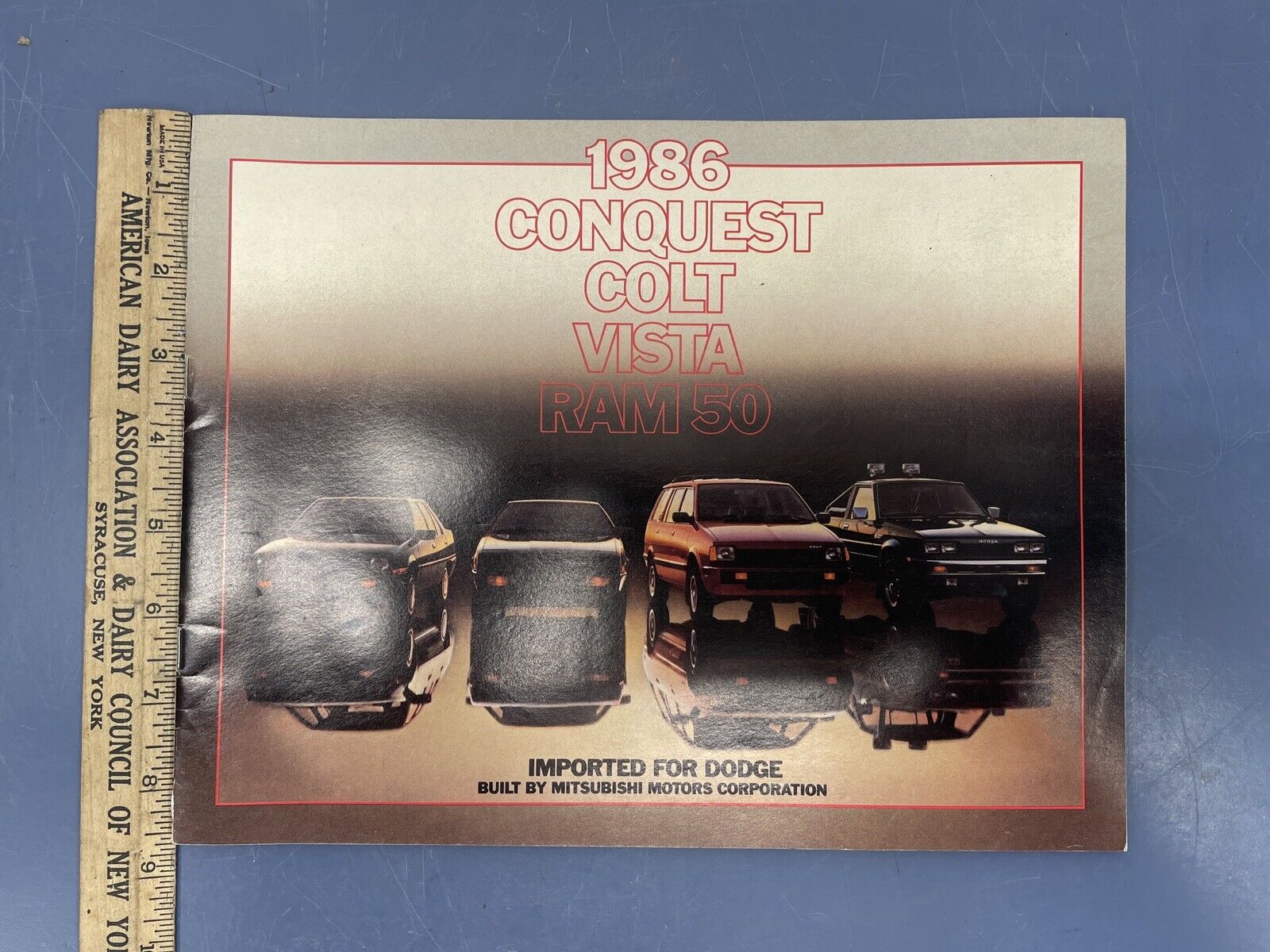Vintage 1986 Dodge Imports Dealership Brochure Mitsubishi Ram 50 Conquest