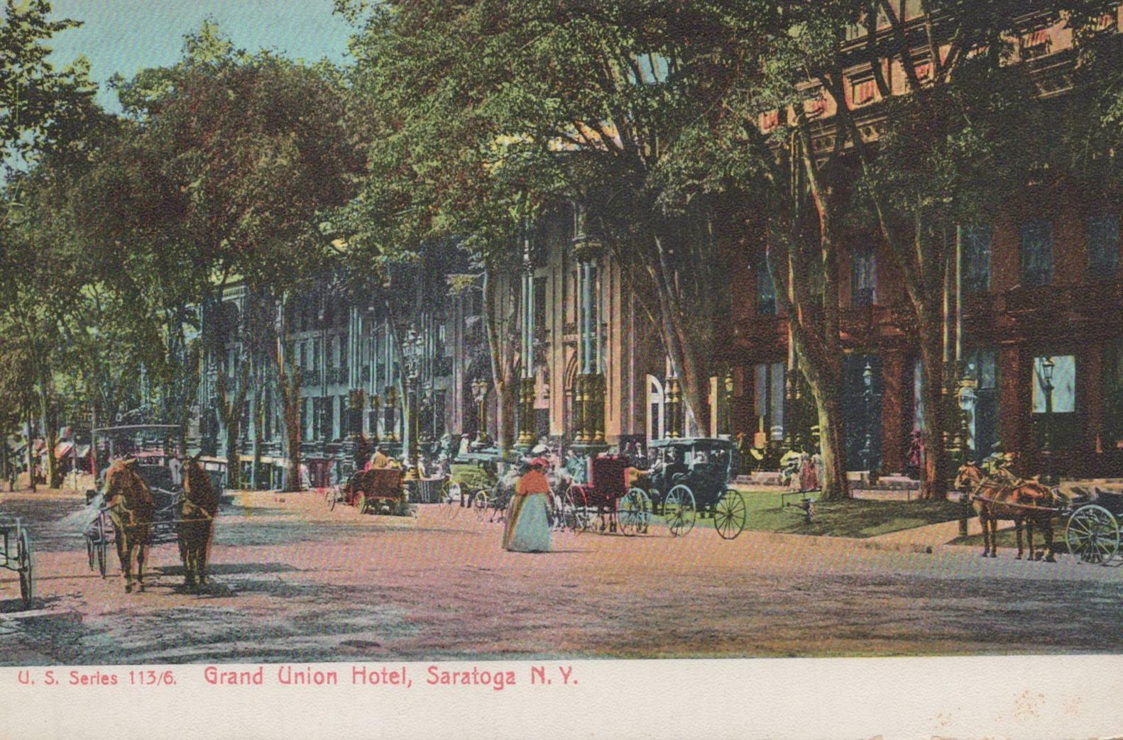 Postcard Grand Union Hotel Saratoga NY 