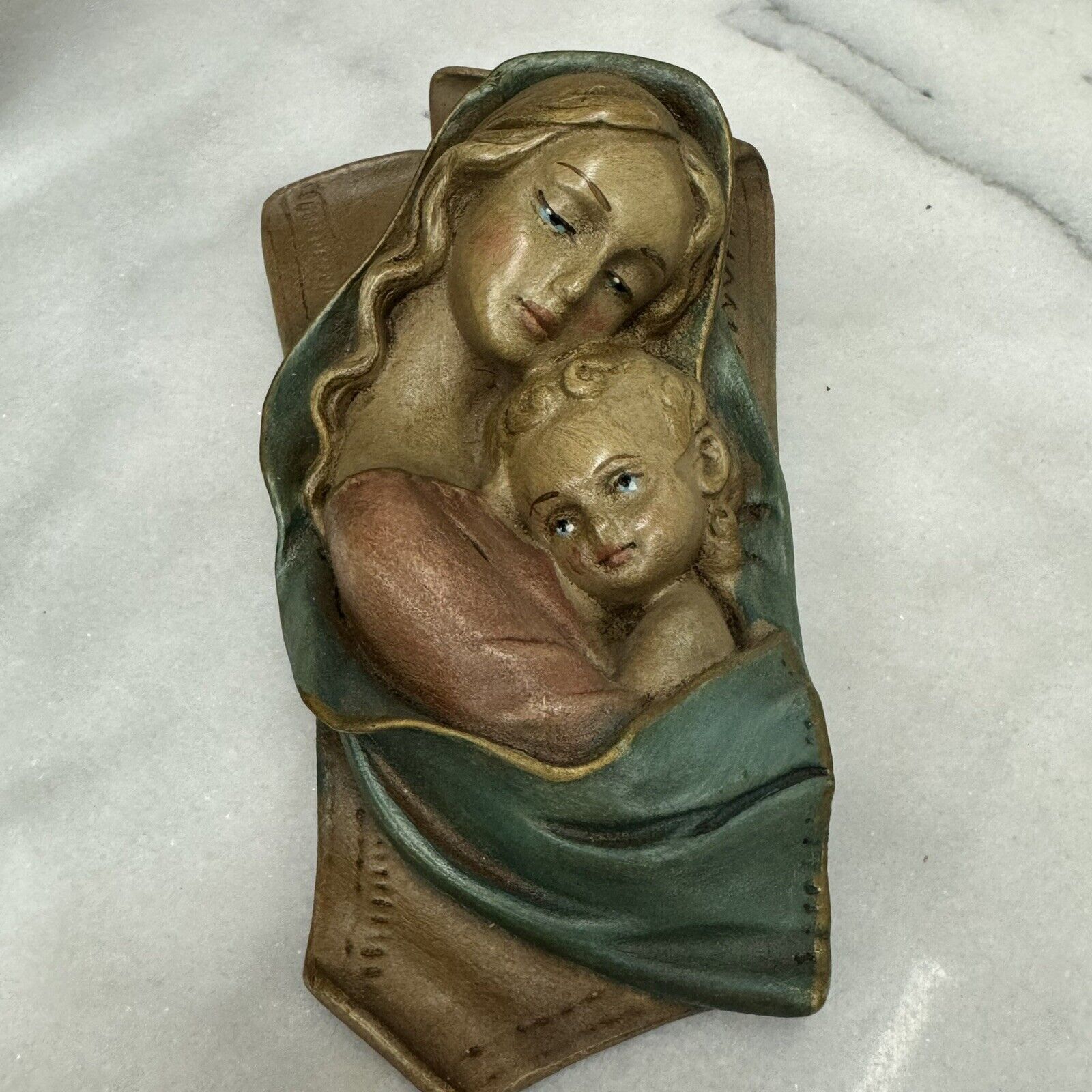 Vintage MOTHER MARY MADONNA and BABY JESUS, Made in Italy