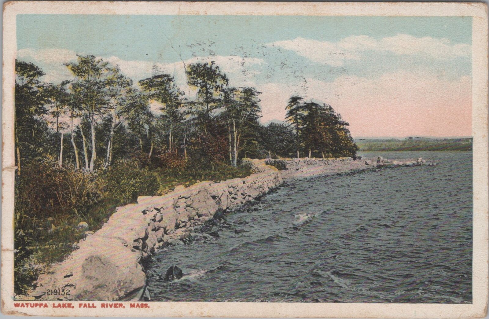 Watuppa Lake, Fall River, Massachusetts c1910s Postcard