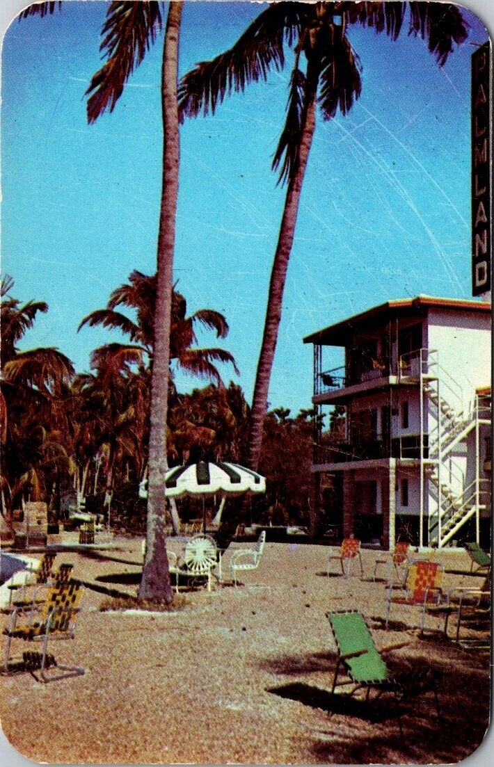 postcard Palmland Hotel Court Ft Meyers Florida A12