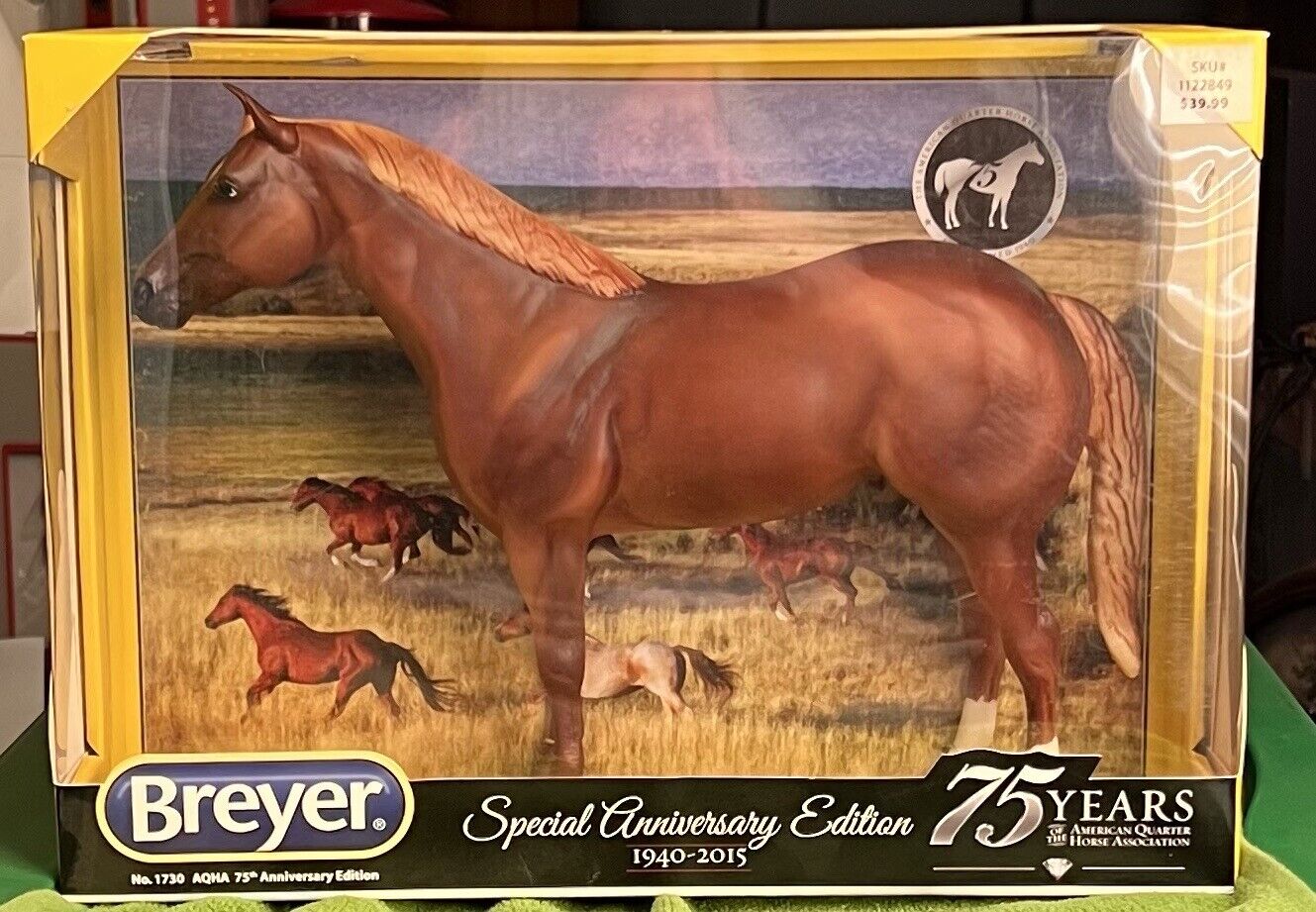 Breyer Ideal Quarter Horse #1730 AQHA 75th Anniversary Edition Chestnut NIB