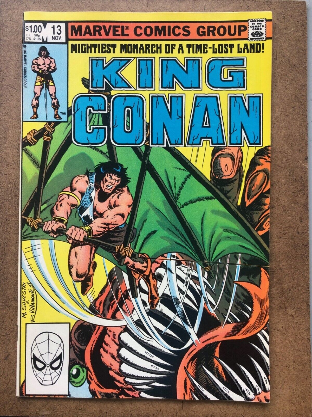 King Conan # 13 VFNM 9.0 OW Pages 1982 Marvel