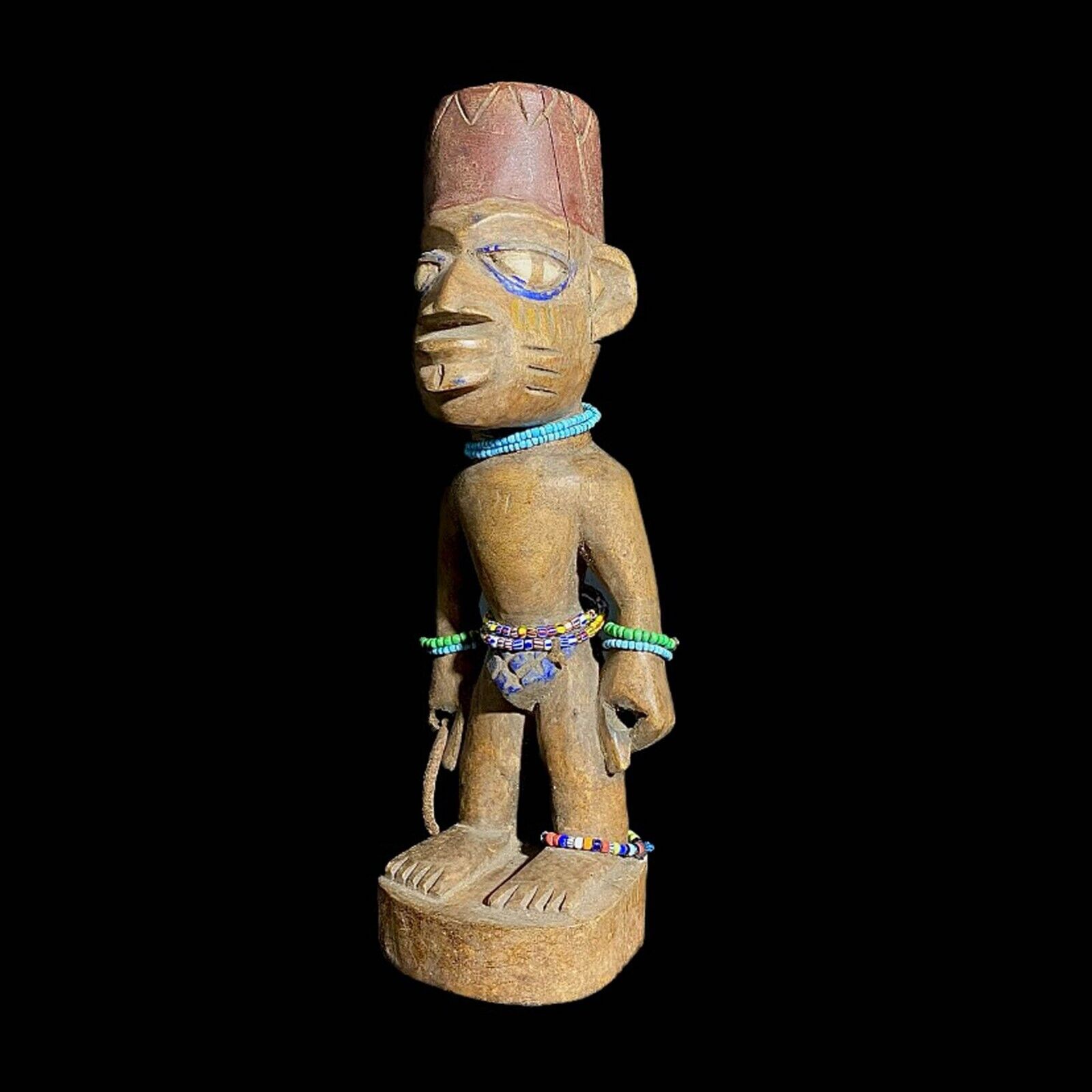 African Yourba Figures Peoples Nigeria African Sculpture Tribal Handmade-7689