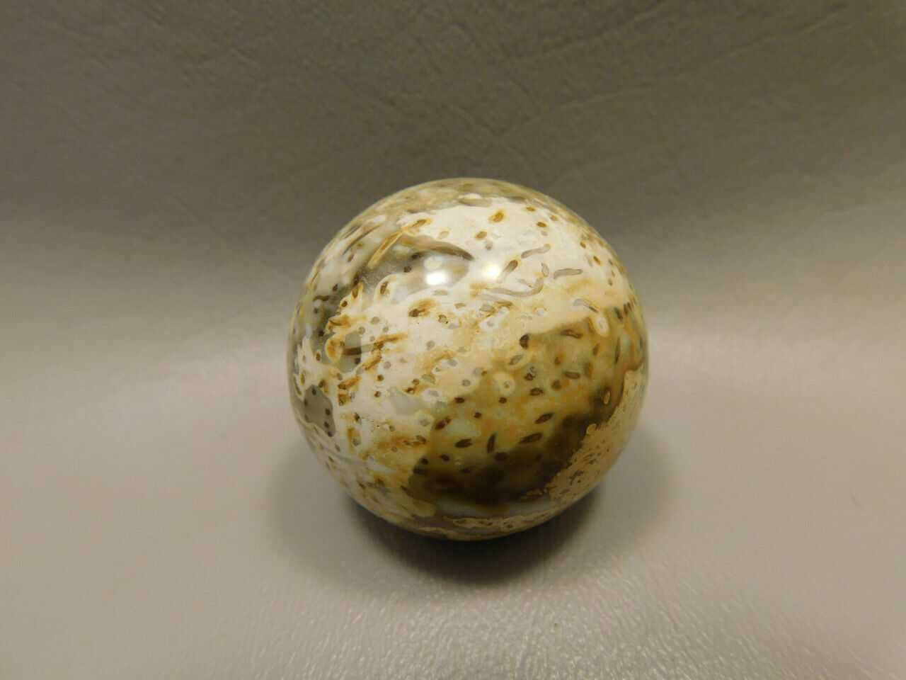 Petrified Palm Wood Sphere 1.6 inch or 40 mm Stone Indonesia #O15
