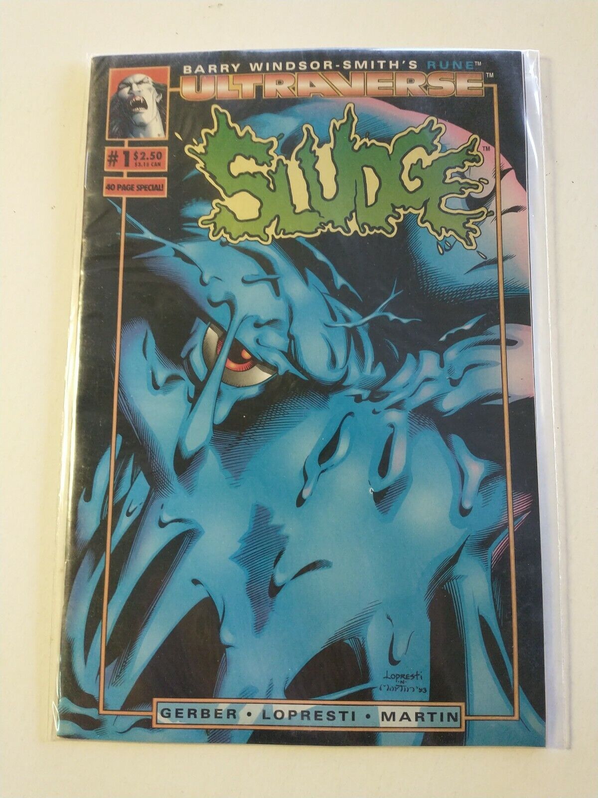 Sludge #1 -Ultraverse (Malibu Comics, 1993)  