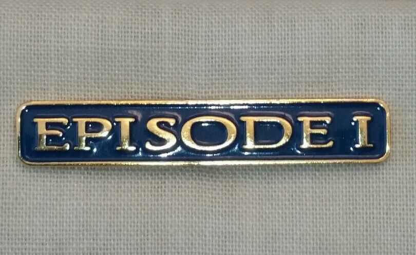 Genuine, RARE, Vintage Star Wars \'EPISODE 1\' Hat/Lapel Pin - Lucasfilm Ltd.