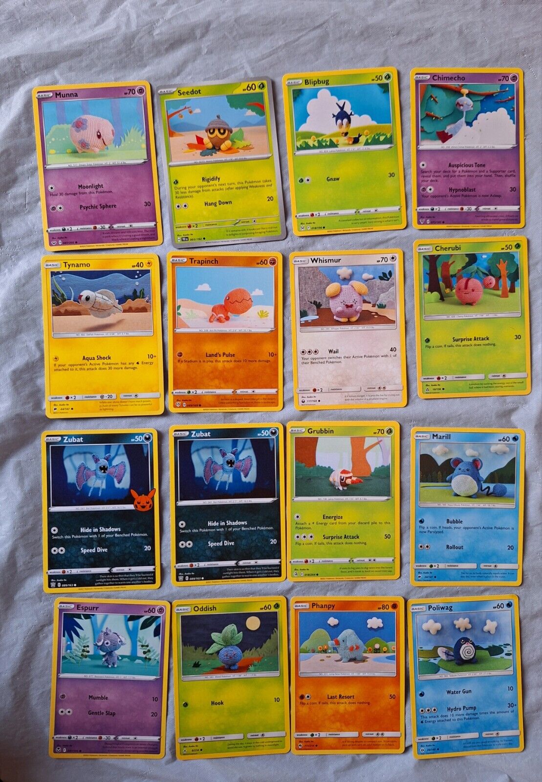 Pokémon Card Bundle Knitted Cards