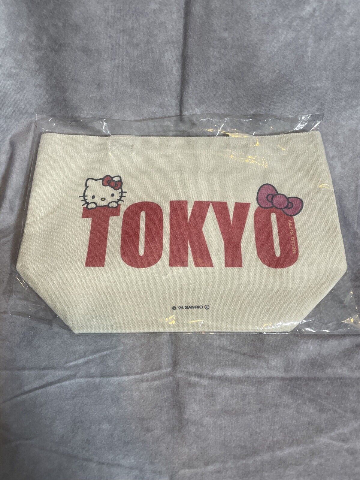 NWT Hello Kitty Canvas Mini Tote Bag Sanrio - Only Available in Japan