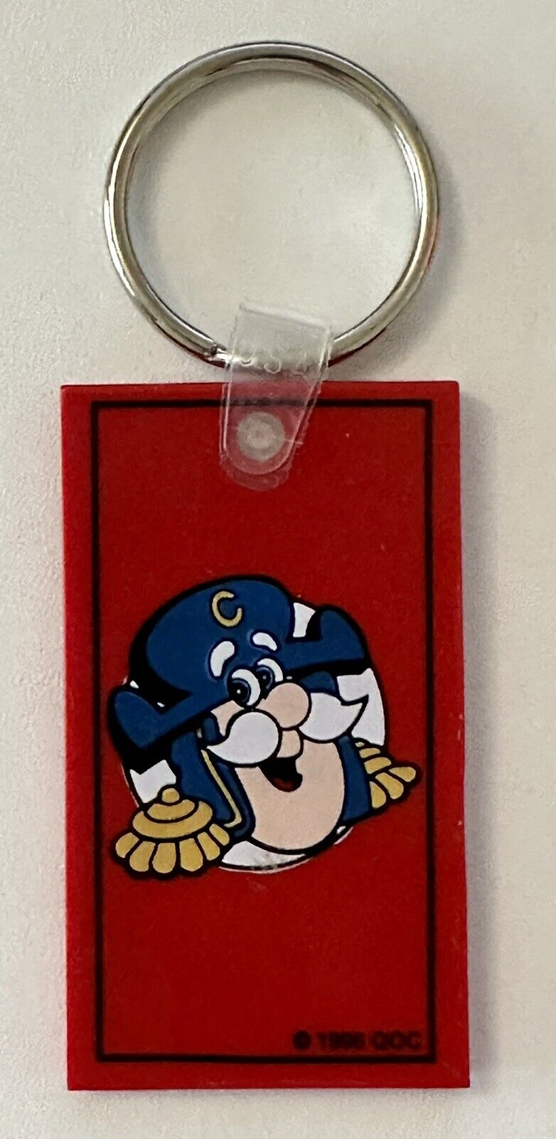 Make it Hap\'n with the Cap\'n Captain Capt\'n Crunch Keychain Ring 1996 Vintage 