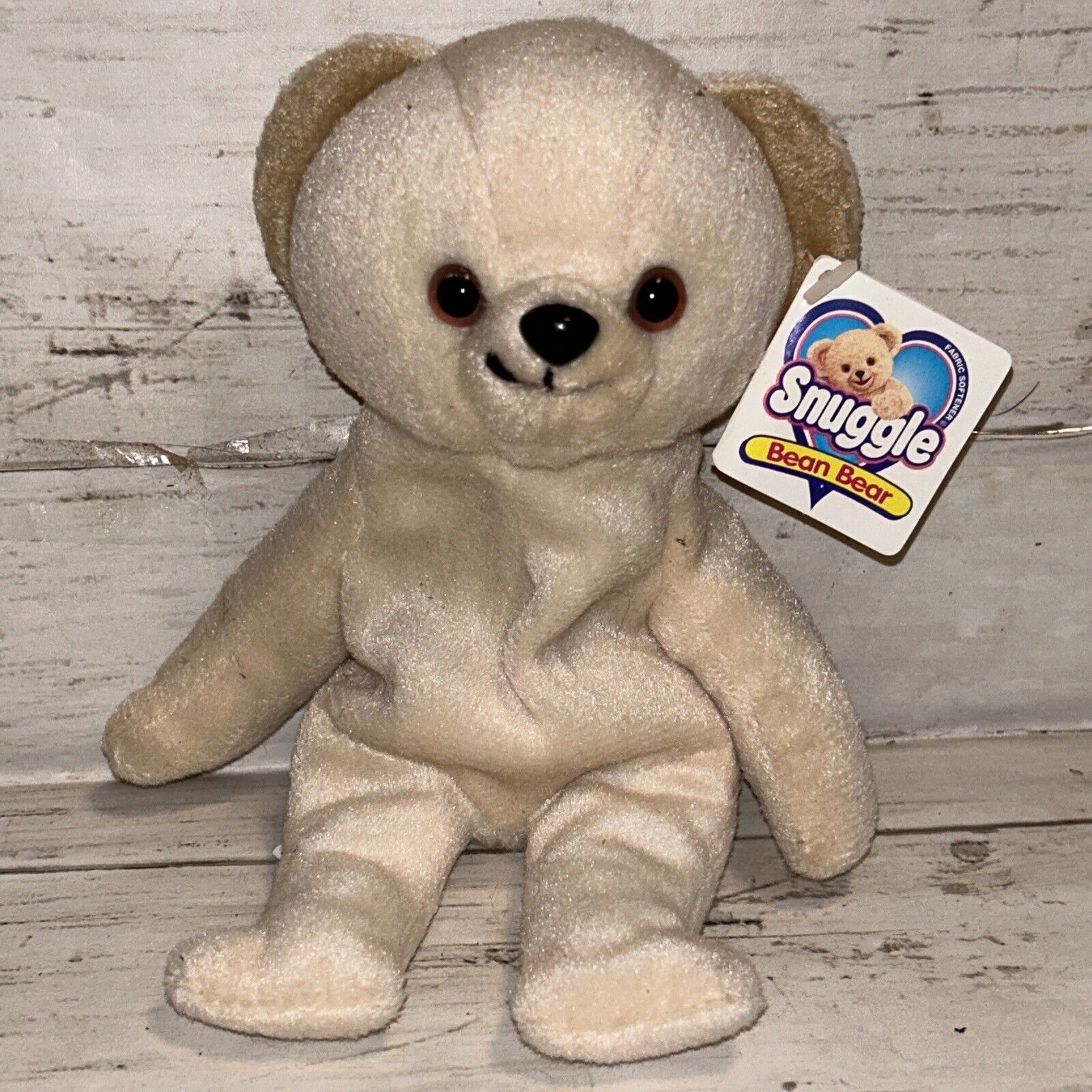 Snuggle Teddy Bear Plush Stuffed Animal Bean Bag Beanie Mini Teeny 1999 W/ Tag
