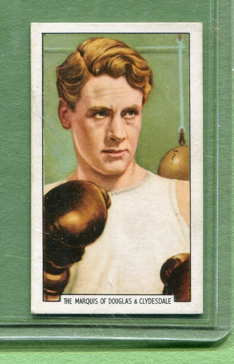 1936 GALLAHER CIGARETTES SPORTING PERSONALITIES #47 THE MARQUIS OF DOUGLAS