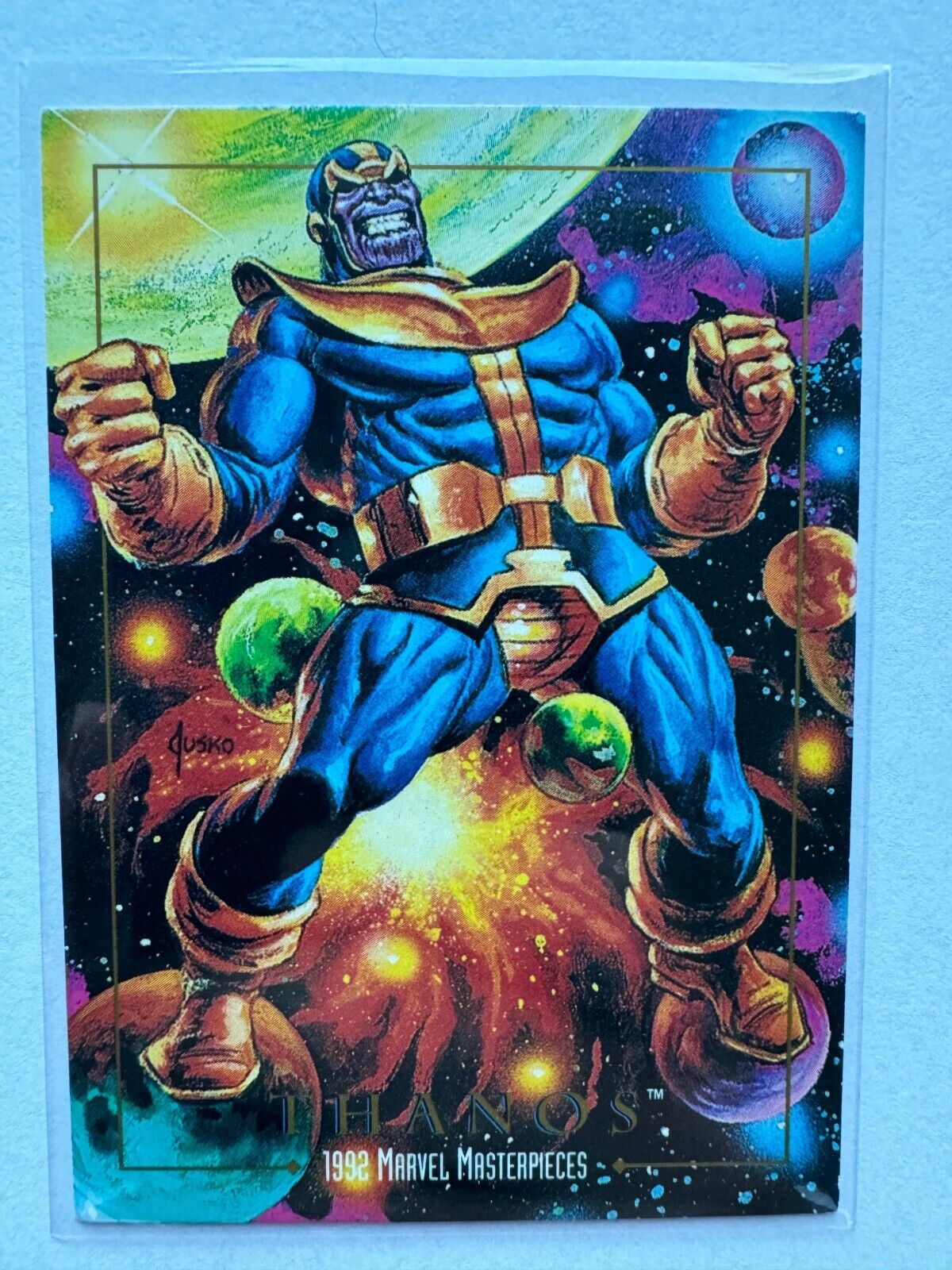 1992 Marvel Masterpieces #83 Thanos
