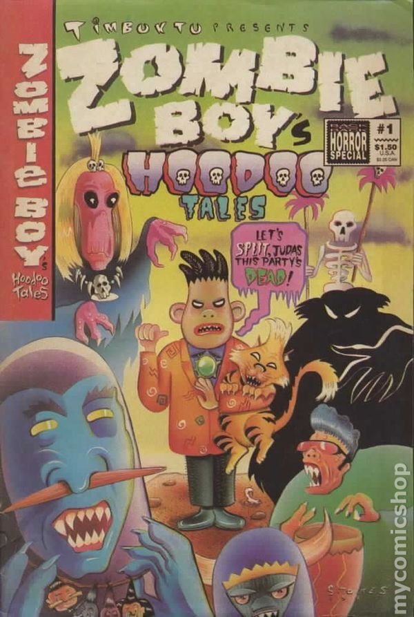 Zombie Boys Voodoo Tales/Joe Dinosaur-Head Back To Back #1 FN 1989 Stock Image