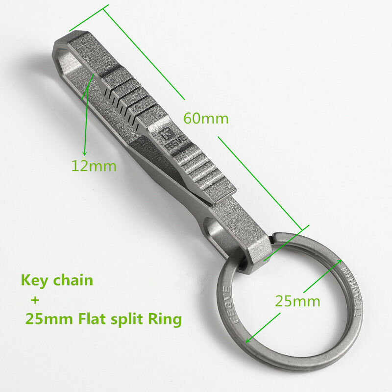 Key Ring Titanium Keychain Premium Car Keychain Belt Buckle FEGVE