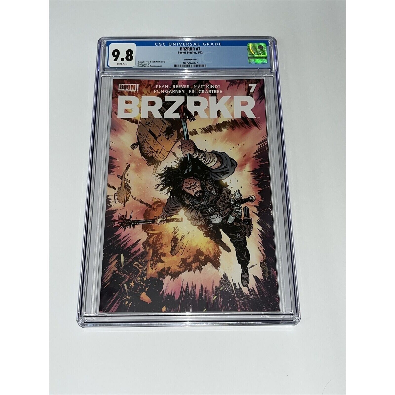 BRZRKR #7 - Cover B - Boom Studios - 2022 CGC 9.8