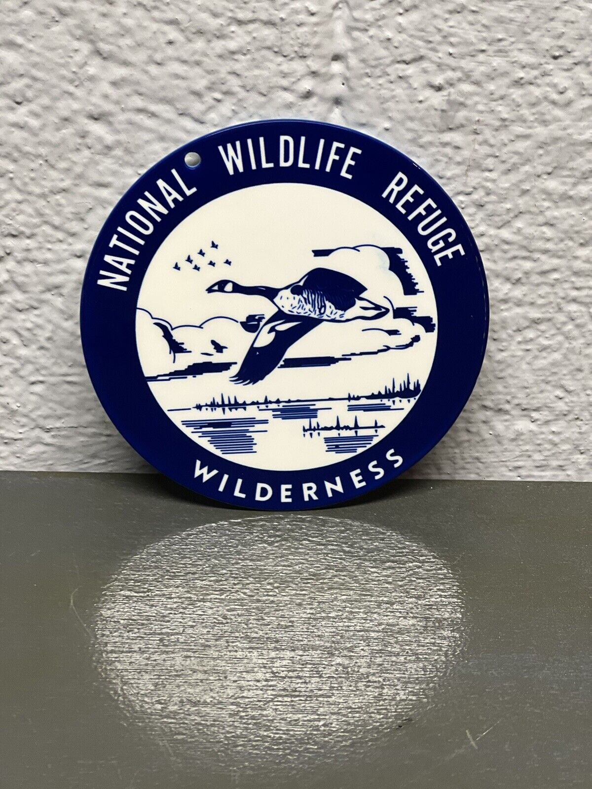 National Wildlife Refuge Wilderness Thick Metal Magnet Duck Hunt Gas Oil Sign
