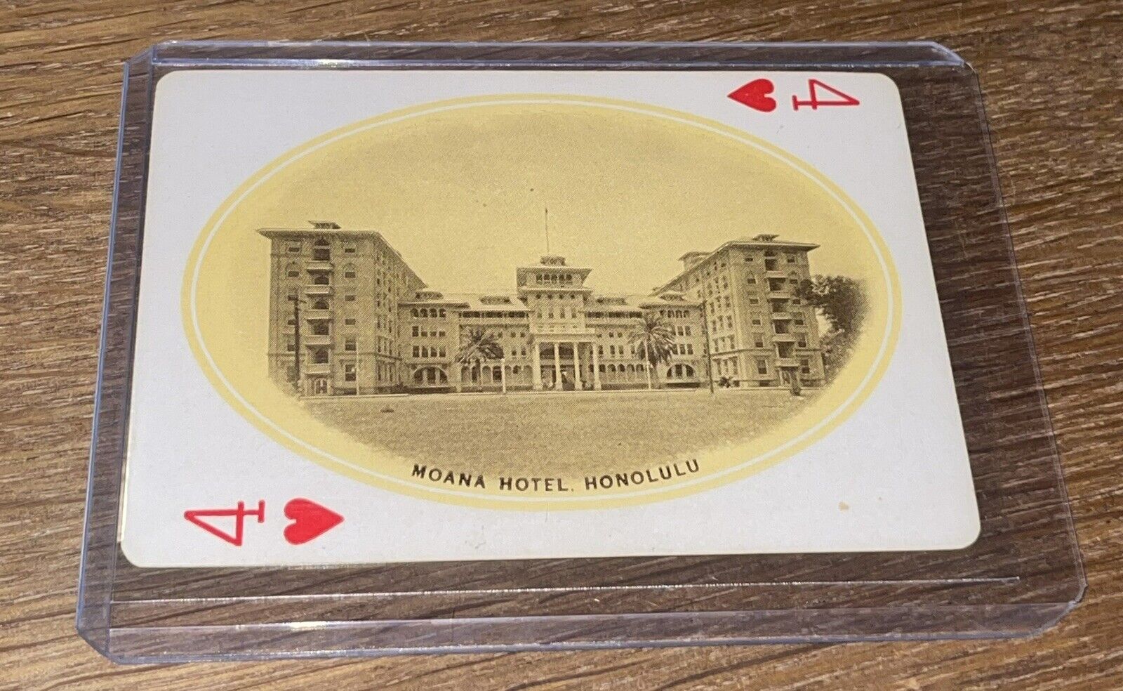 1910 Wall Nichols Hawaii Honolulu Souvenir Playing Card Moana Hotel Waikiki 🌺