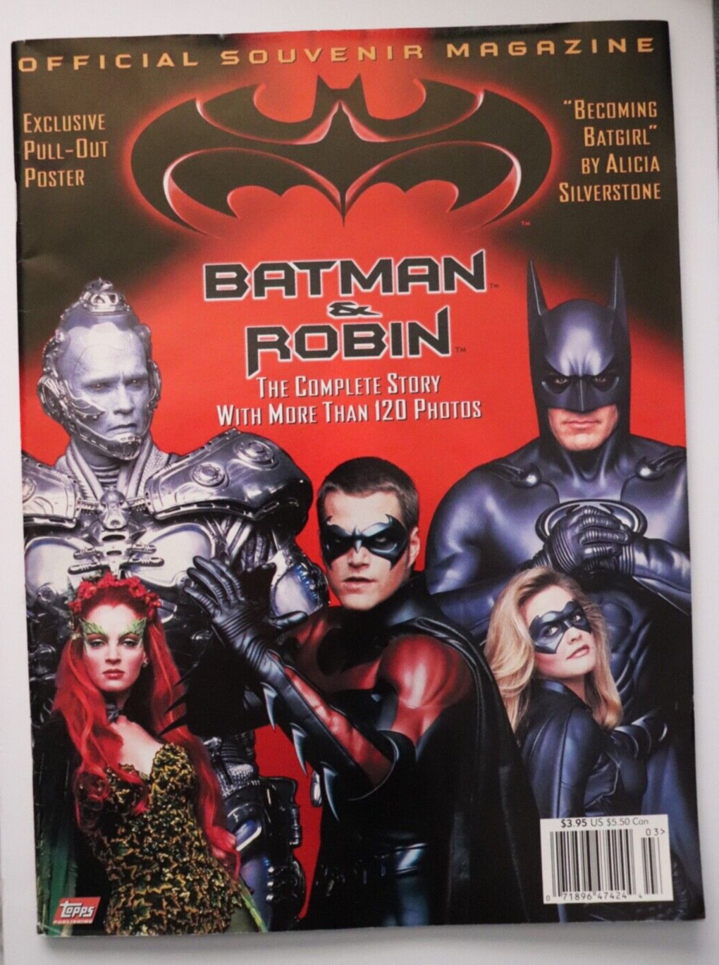 Vintage BATMAN & ROBIN The Movie Official Souvenir Magazine TOPPS 1997