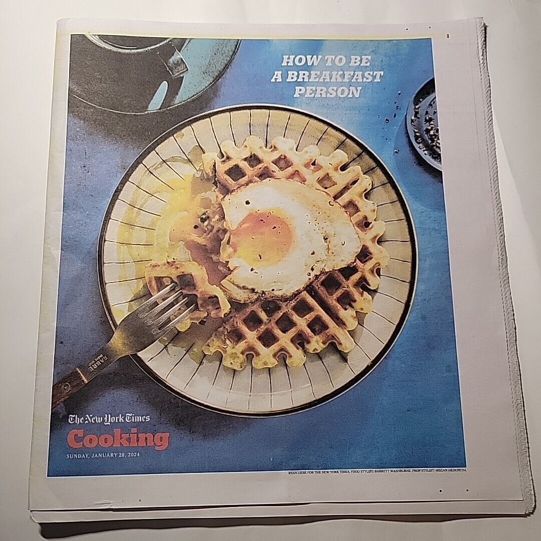 The New York Times Newspaper January 29 2024 Cooking Supplement Breakfast Person