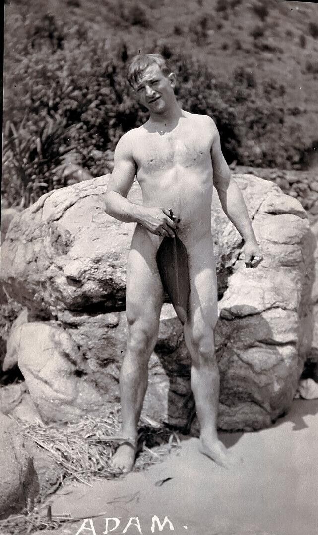HISTORIC  PHOTO;ADAM SKINNY DIPPING IN THE PHILIPPINE ISLANDS; CIRCA 1912