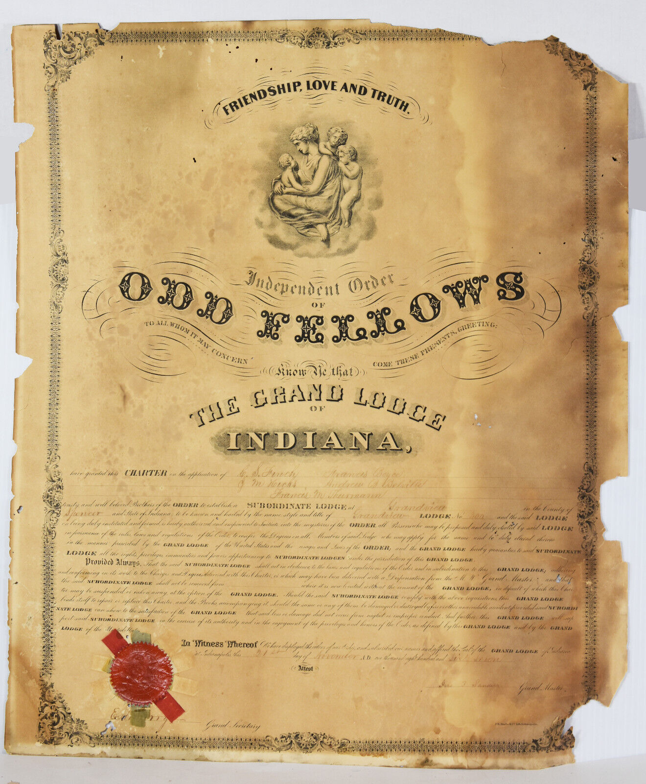 1867 Grand Lodge Indiana 23\
