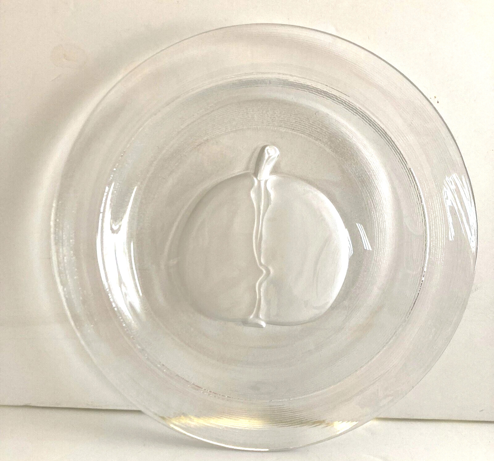 Vtg CJR Claus Josef Riedel Austrian Crystal Glass Frost Fruit Plate 9.25\