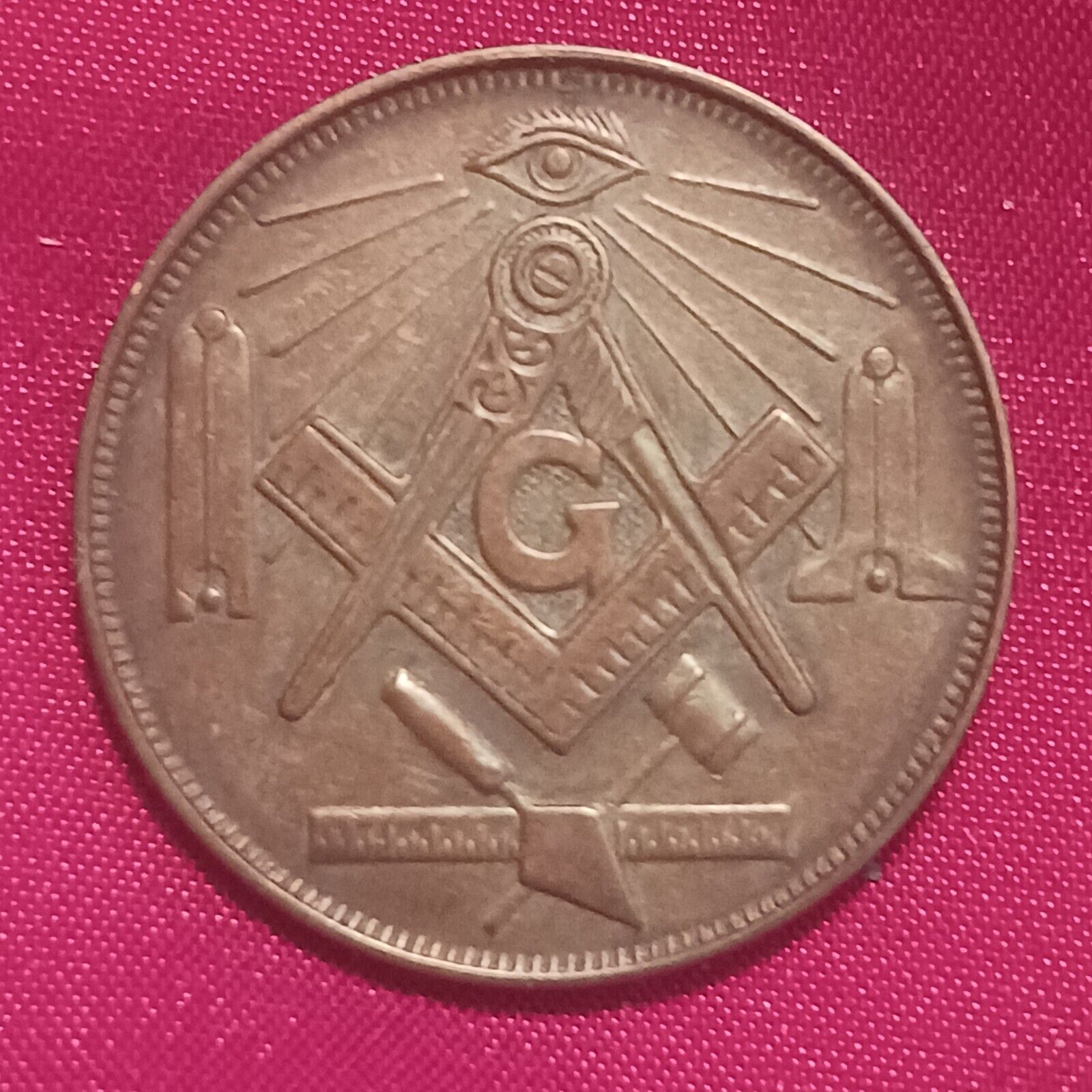 Vintage MASON Masonic  FREEMASON Coin Token Medal Medallion