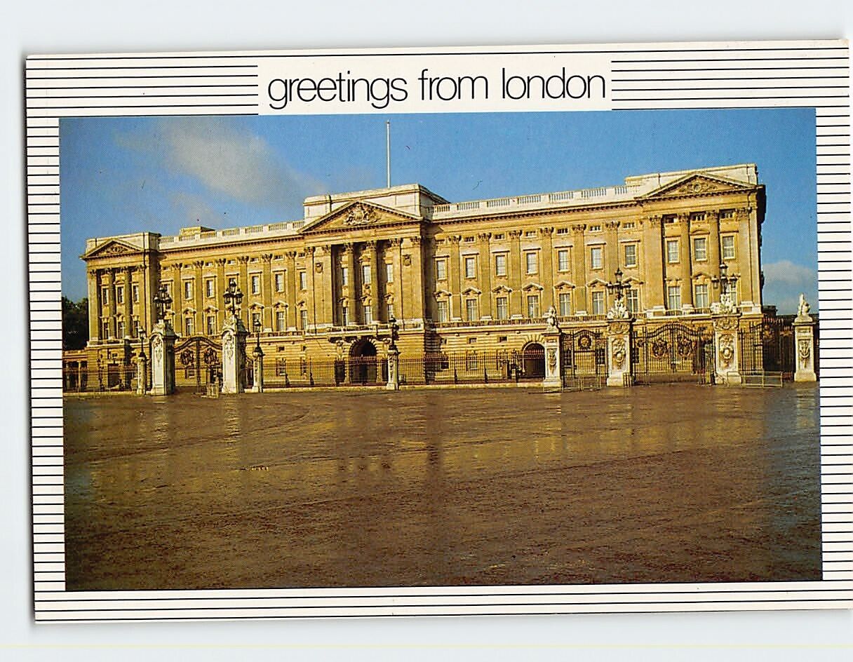 Postcard Buckingham Palace greetings from London England