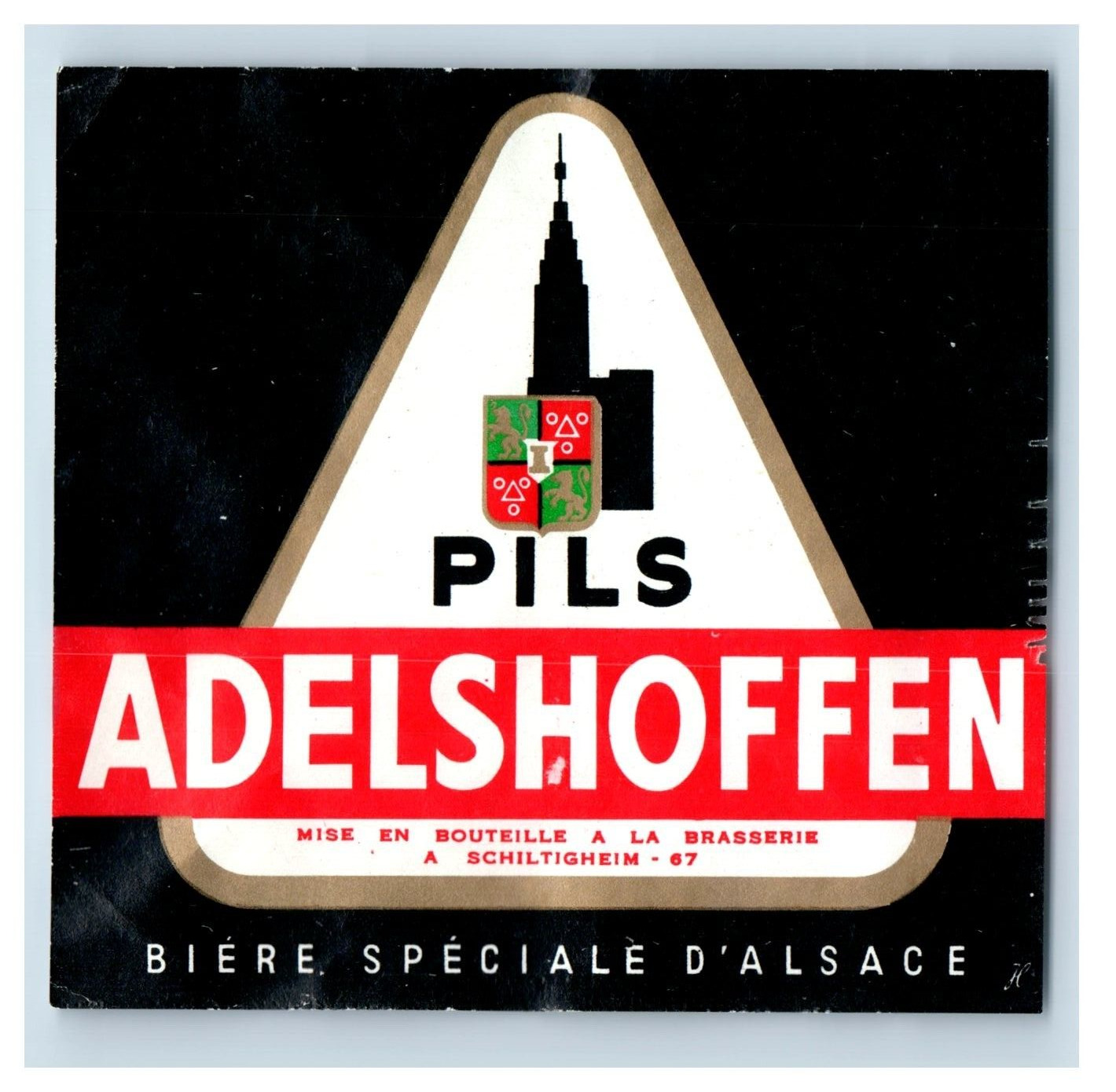Vintage Pils Adelshoffen #2 German Beer Label Original S39E