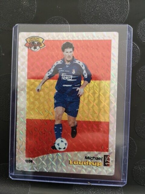 1996 Michael Laudrup Real Madrid Panini Foot Card #175