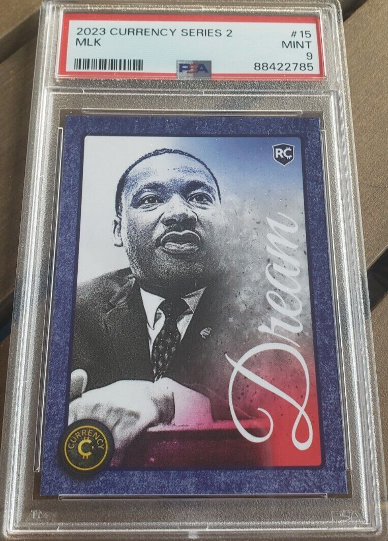 2023 Cardsmiths Currency Ser 2 MLK Martin Luther King Jr RC Card PSA 9 Mint #15