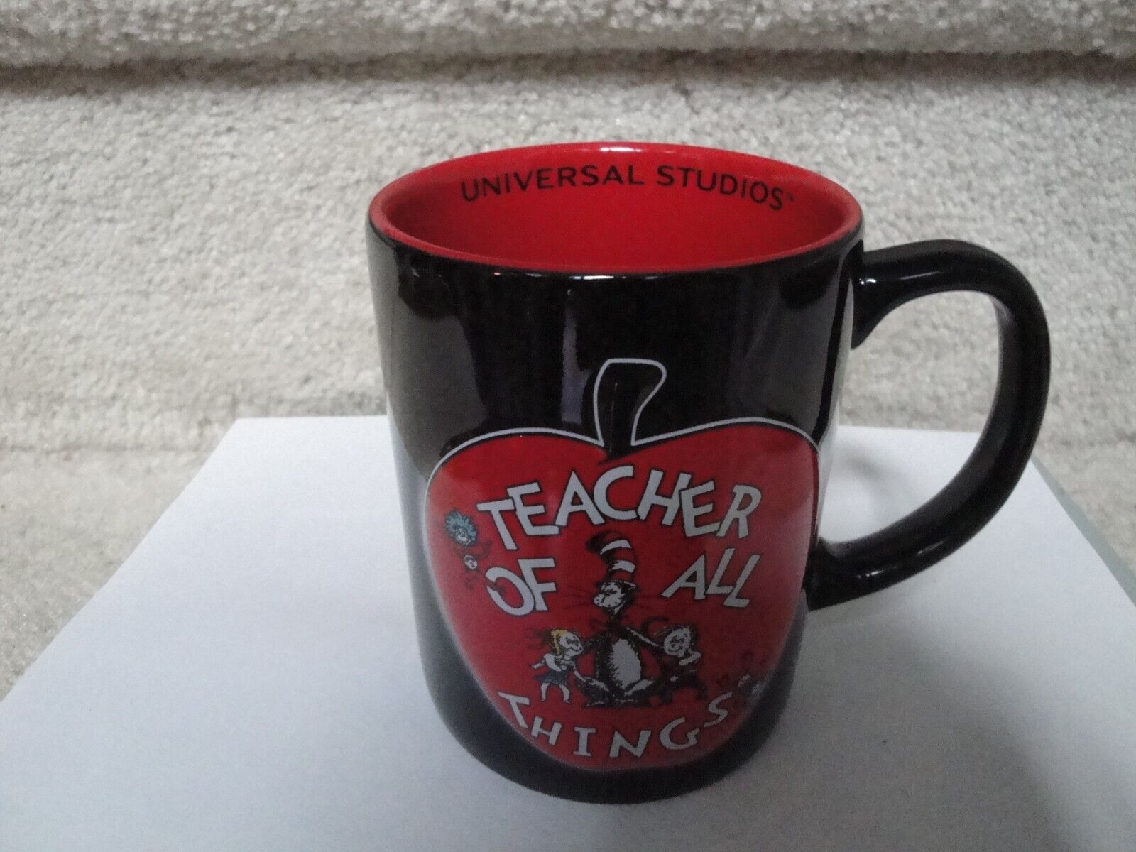 NOS Dr Seuss Teacher Of All Things Relief Ceramic Mug  