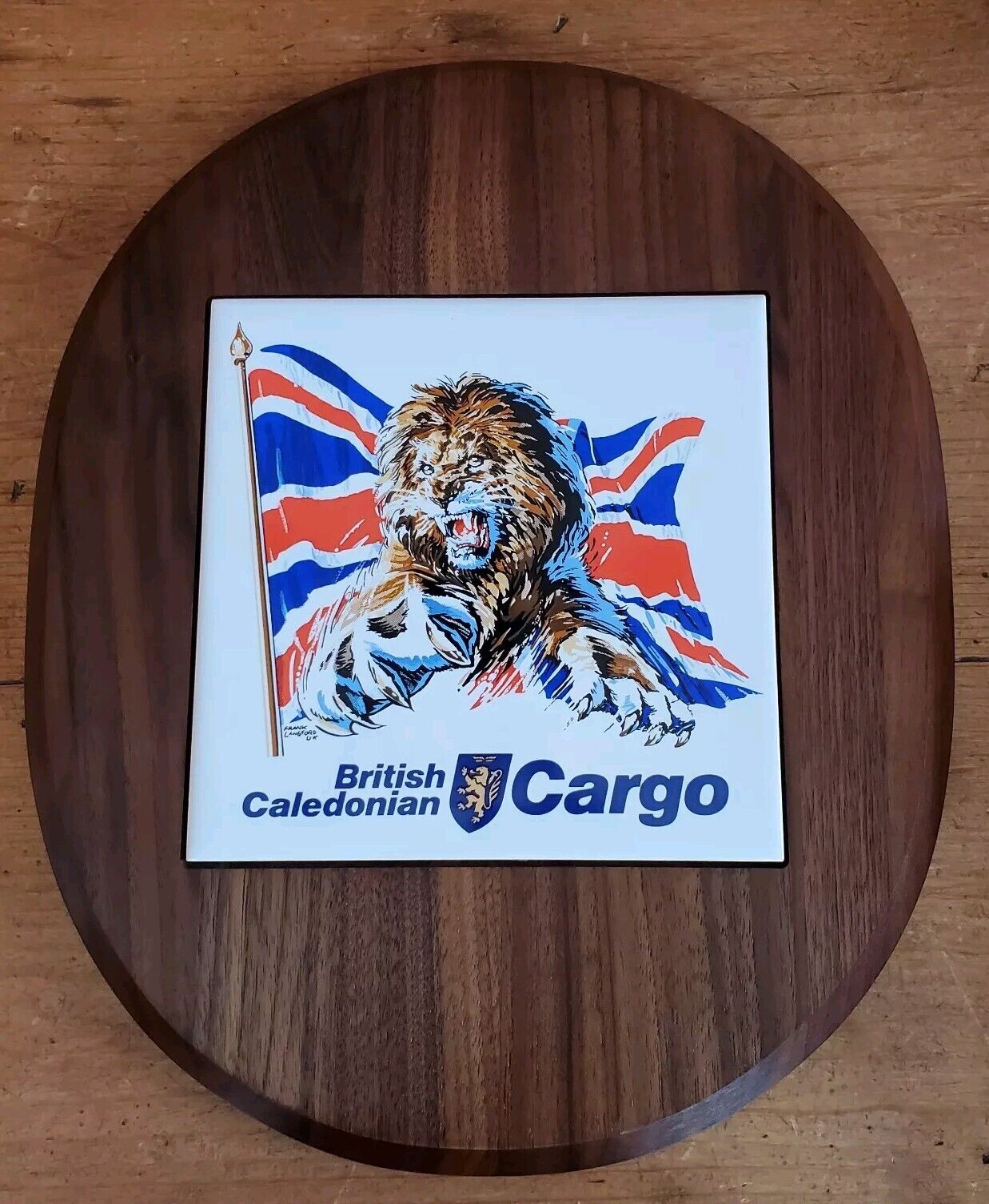 British Caledonian Airways Cargo Plaque Aviation Memorabilia Comercial Airlines 