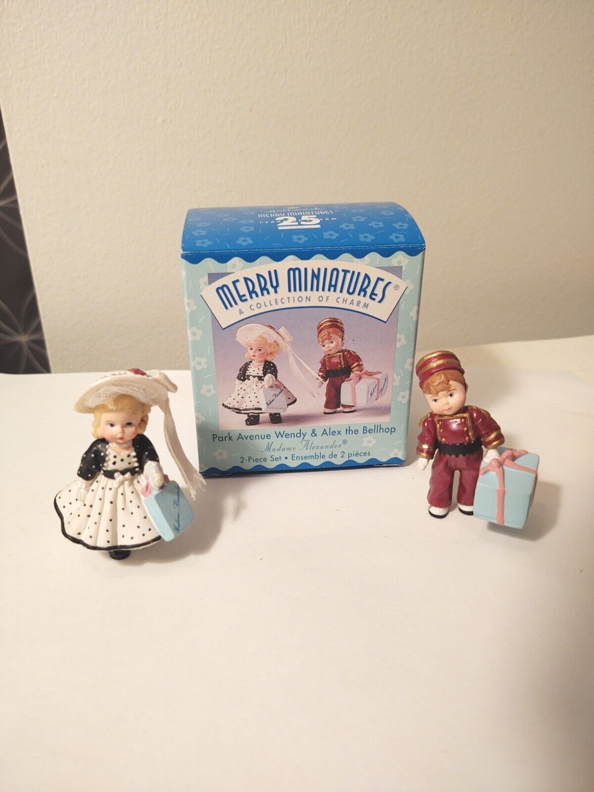 Hallmark Merry Miniatures 1999 Park Avenue Wendy & Alex The Bellhop Madame...