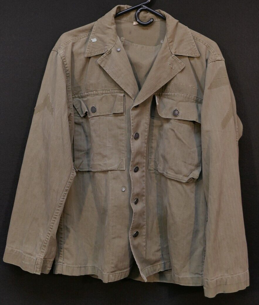WWII - Korean War US Army Field Combat Shirt HBT Herringbone Twill 13 Star 36R