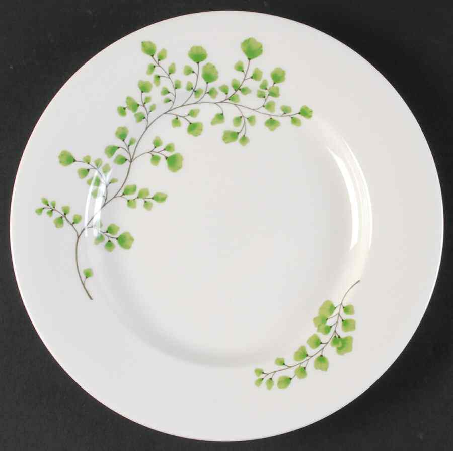 Martha Stewart Maidenhair Fern Green Salad Dessert Plate 6519100