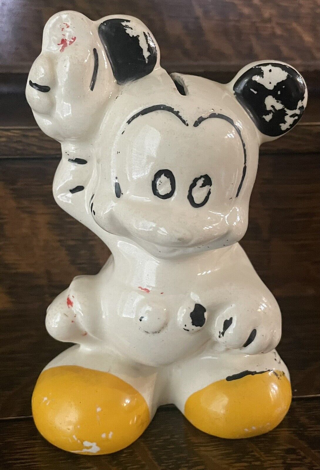 1930’s Vintage Disney Mickey Mouse Ceramic Bank