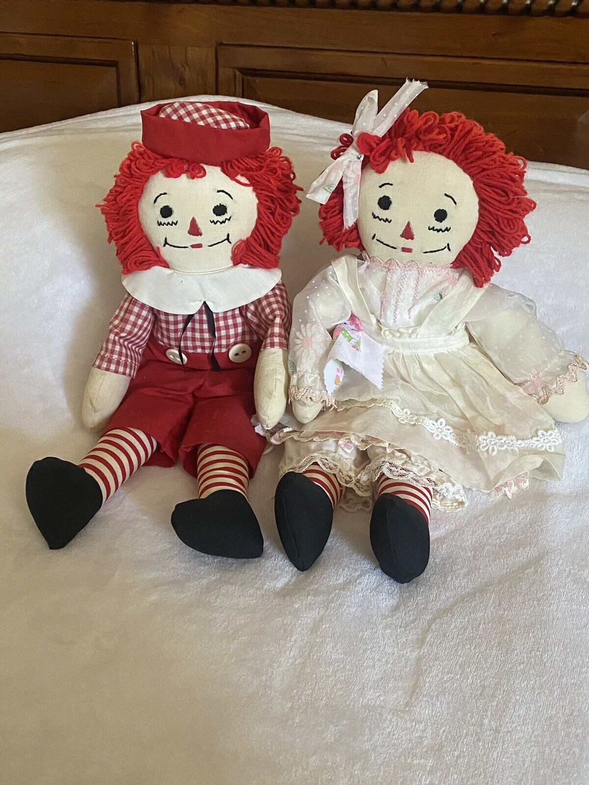 Vintage Ragedy Ann & Andy 17 Inch Dolls