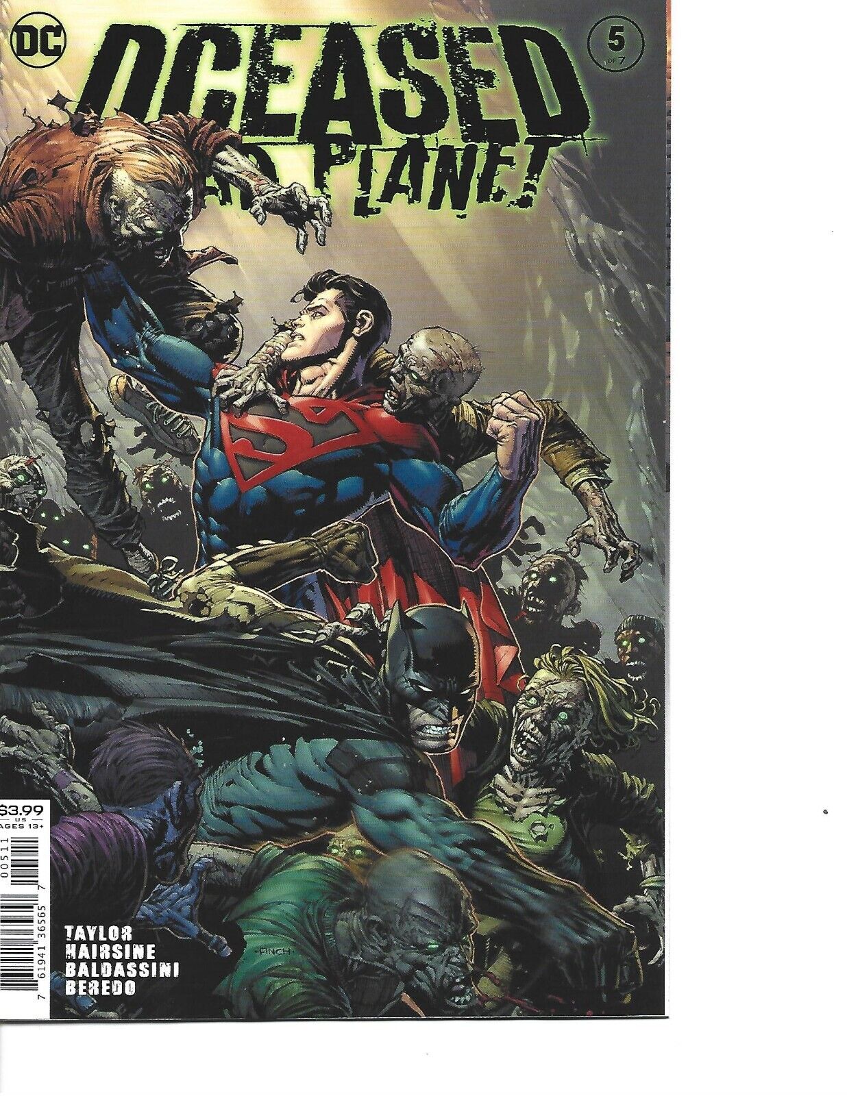 DCEASED DEAD PLANET #5 DAVID FINCH VARIANT DC COMICS NEW UNREAD BAGGED BOARDED